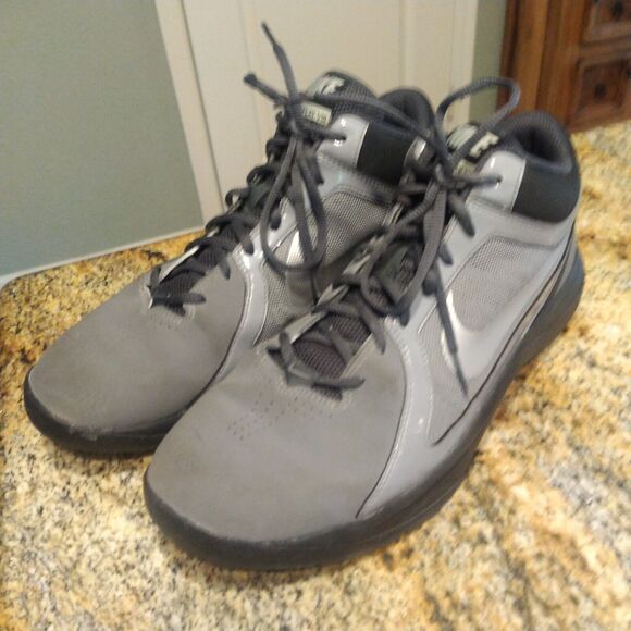 Nike Mens Air Max Overplay VIII Basketball Shoes 643168-003 Gray/Black Sz 11 main image 10